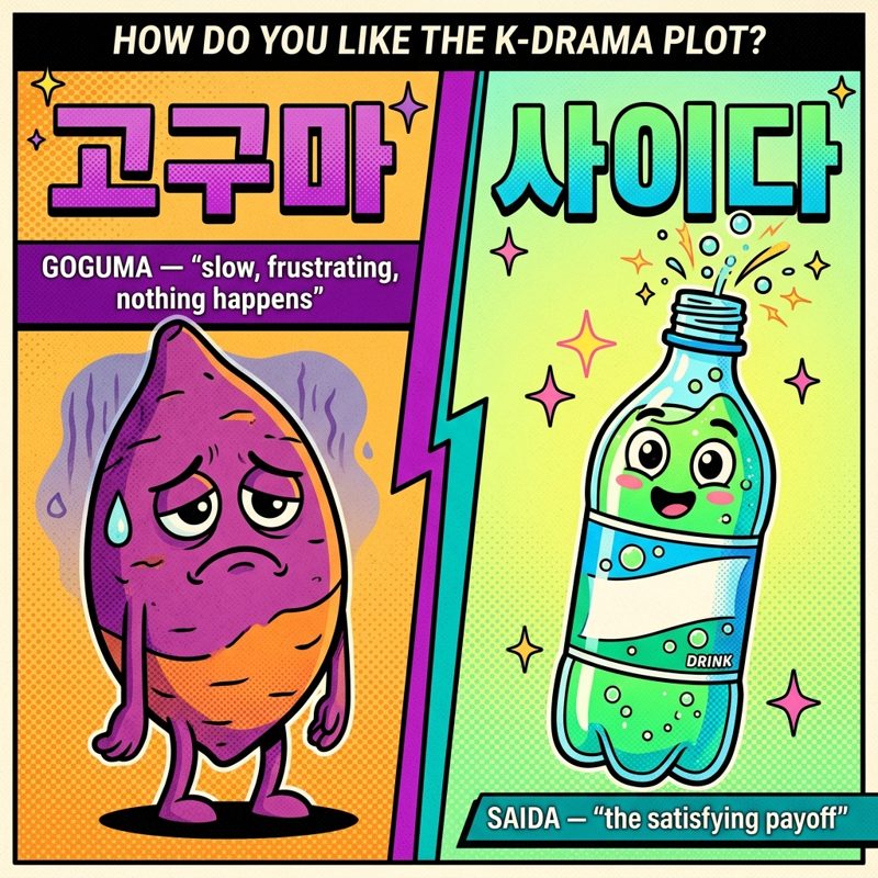 고구마 vs 사이다 — how Korean viewers rate a plot